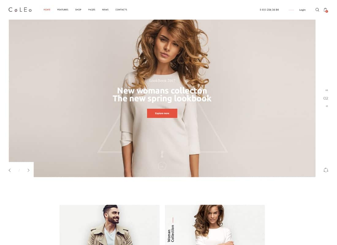 Coleo | A Stylish Fashion Clothing Store WordPress Theme Website Template