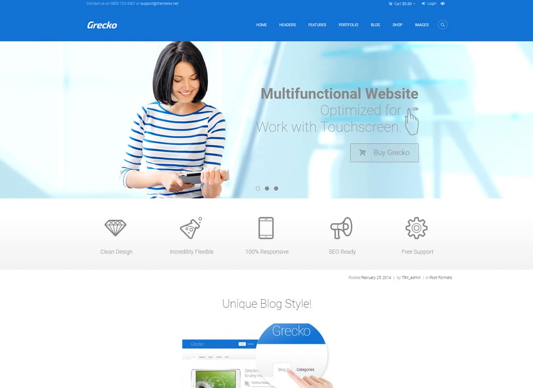 Grecko | A Clean Multipurpose WordPress Theme Website Template