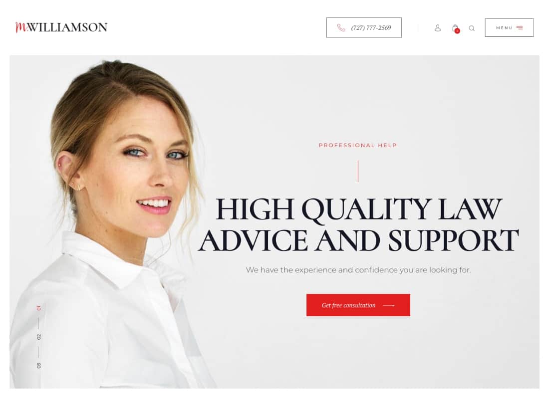 M.Williamson | Lawyers & Legal Adviser WordPress Theme Website Template