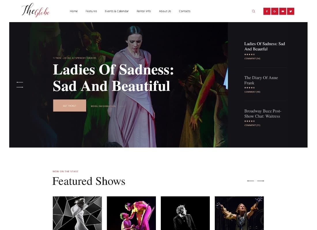 OsTende | School of Arts & Theater WordPress Theme Website Template