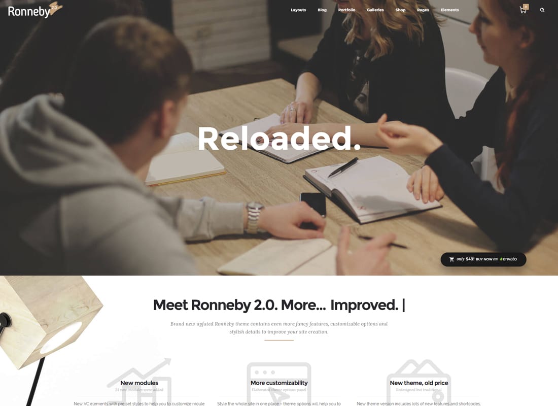 Ronneby - High-Performance WordPress Theme Website Template