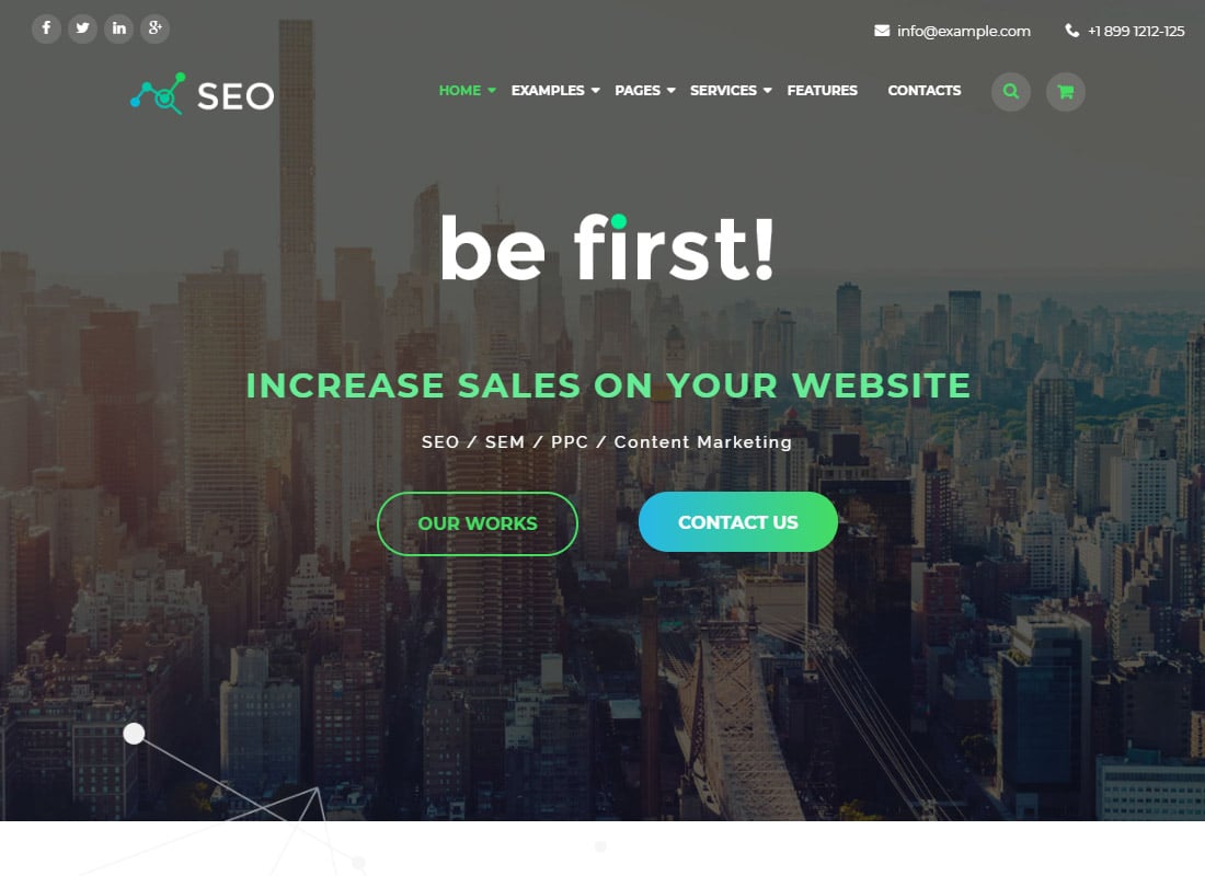 The SEO | Digital Marketing Agency WordPress Theme Website Template