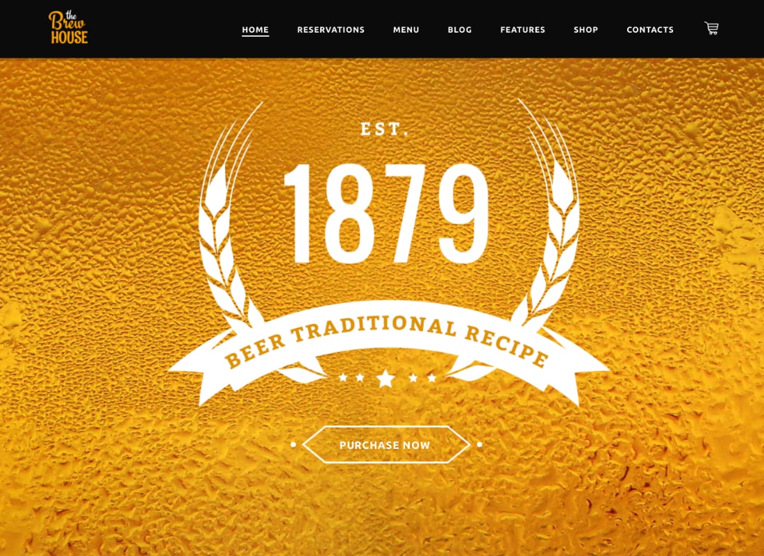 BrewHouse | Brewery / Pub / Restaurant WordPress Theme Website Template