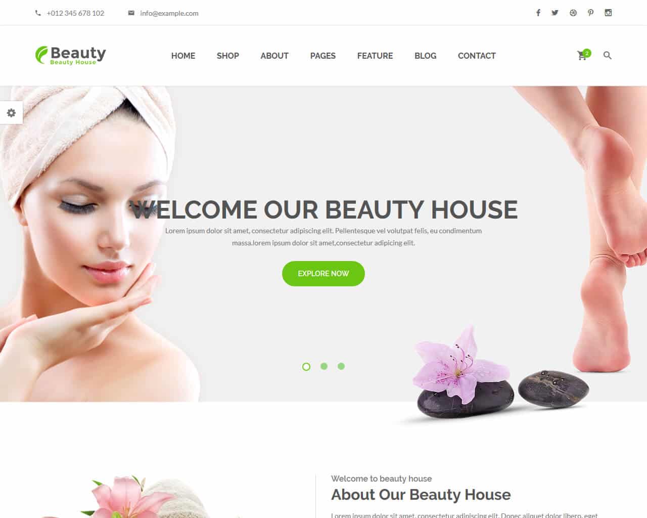 BeautyHouse Website Template