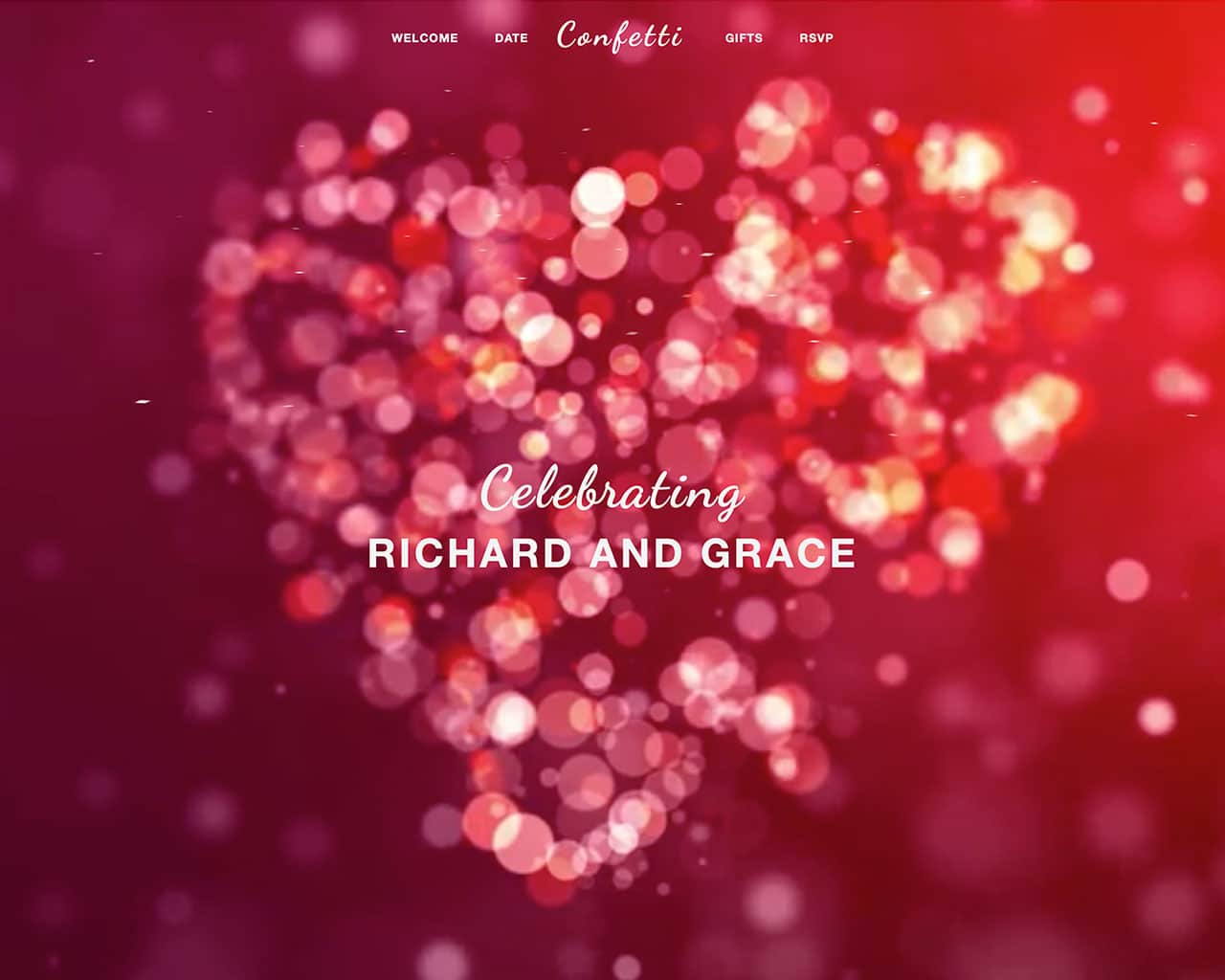 Confetti – Bootstrap Wedding Template