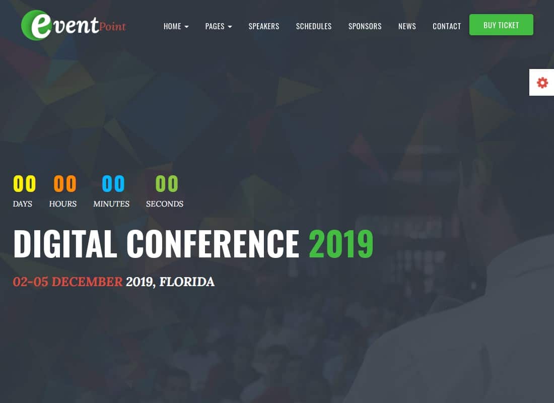 Event Point - Event, Conference & Meetup WordPress Theme Website Template