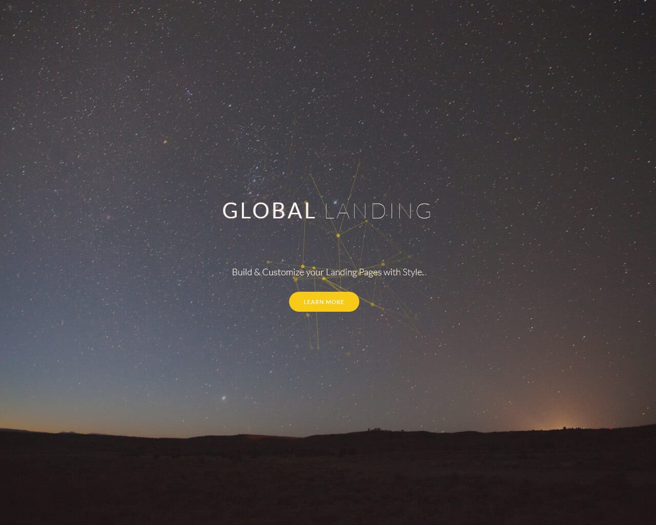 GlobalLanding – Bootstrap Landing Page Template