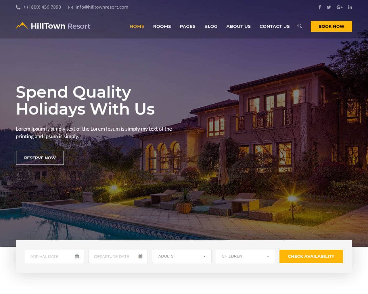 20 Hotel Website Templates to Build the Best Booking Website 2019