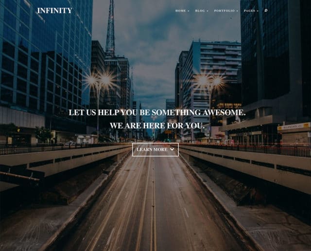 Infinity – Personal Bootstrap Template