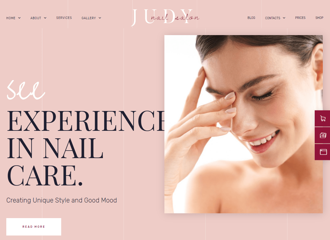 Judy - Beauty Salon Template Kit Website Template