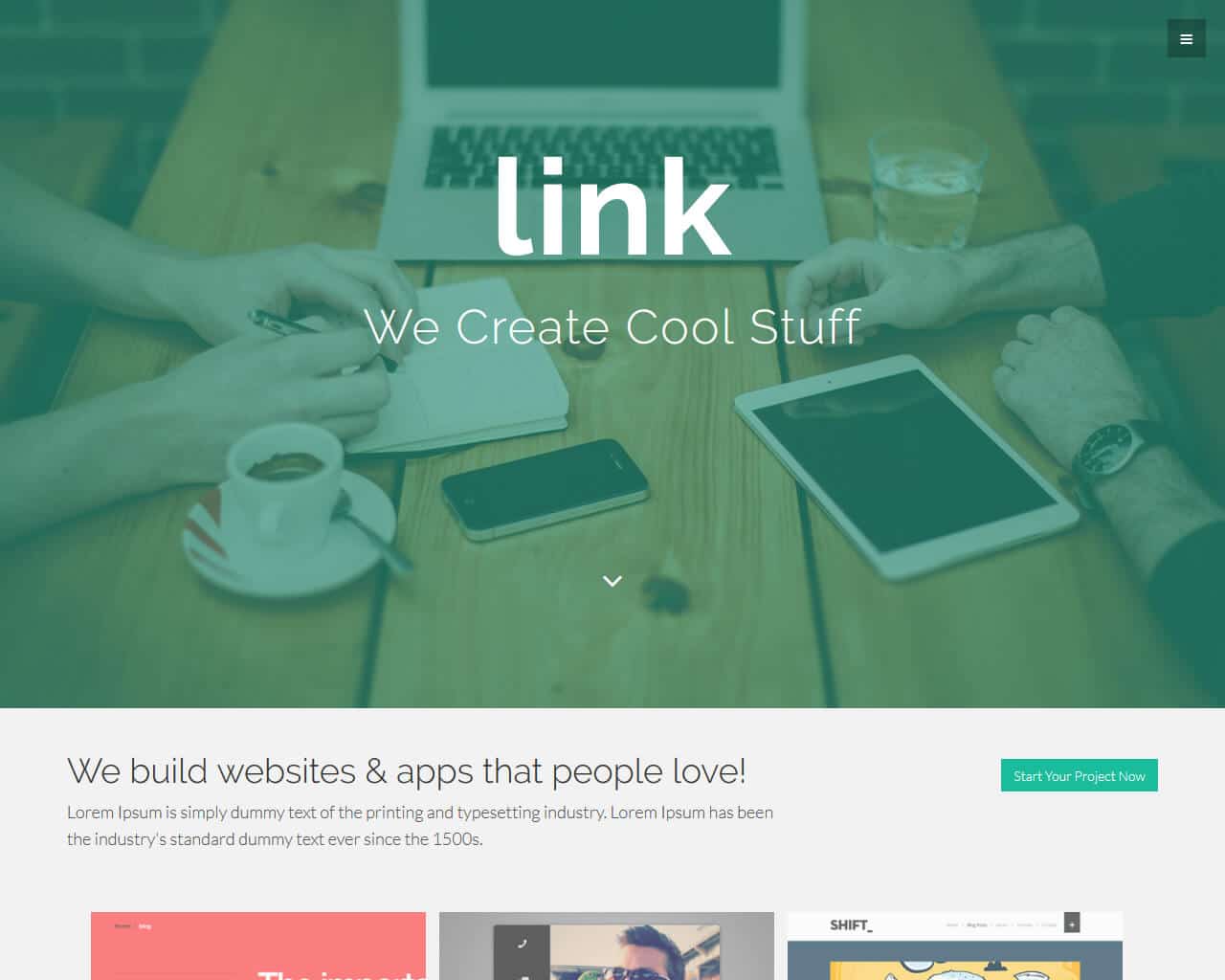 Link – Bootstrap Agency Template