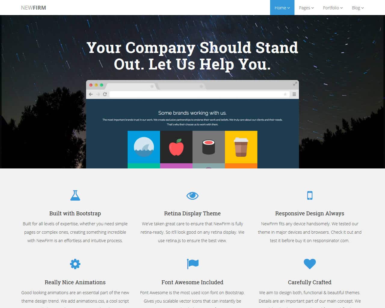 NewFirm – Bootstrap Business Template