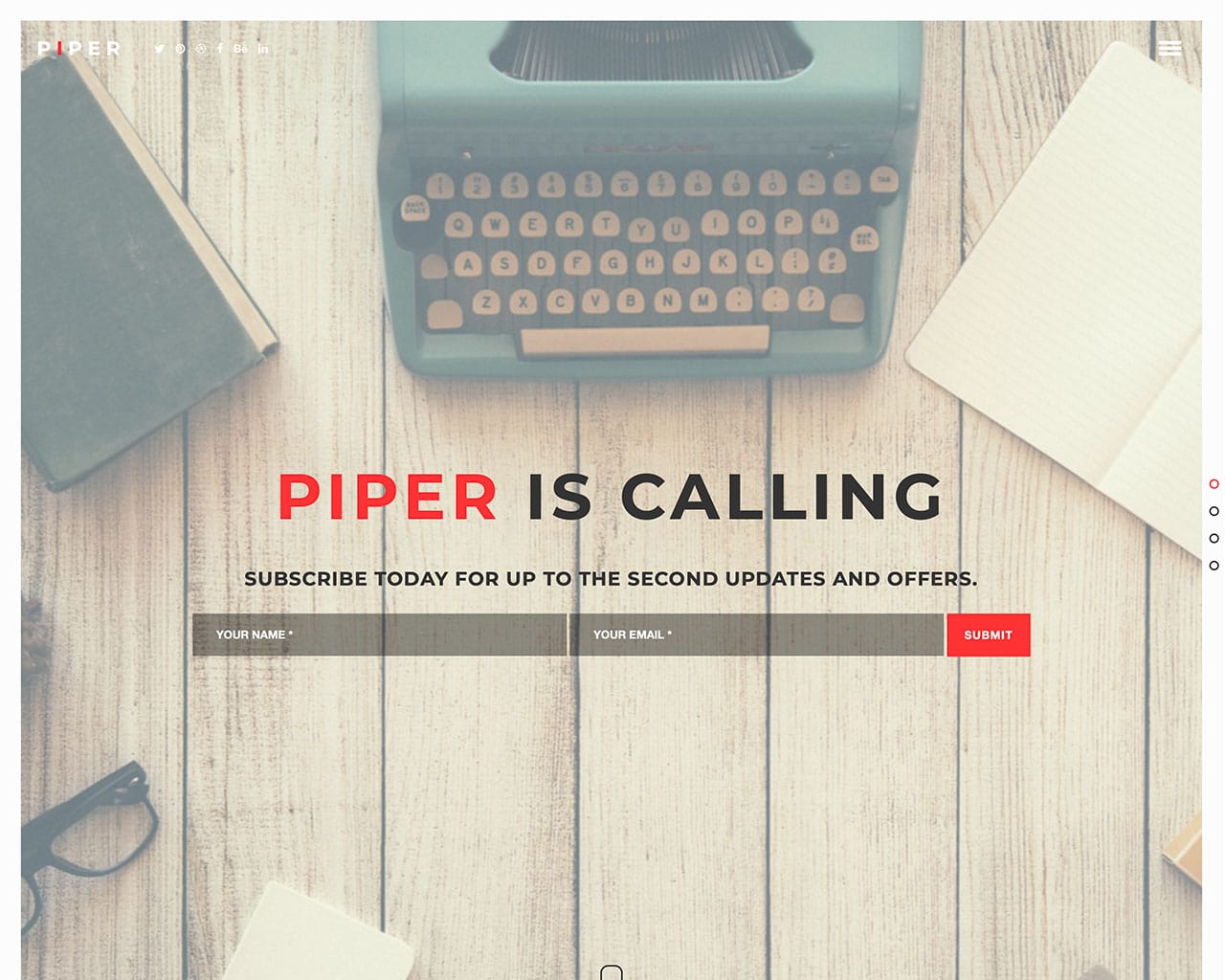 Piper – Creative Bootstrap Template
