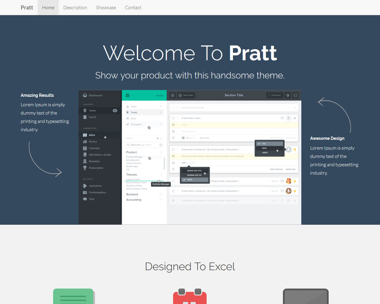 Pratt – Bootstrap App Landing Page Template