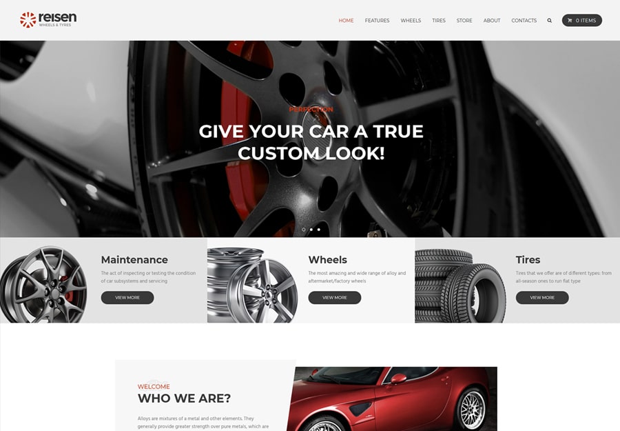 Reisen | Automechanic & Car Repair WordPress Theme Website Template